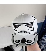 Star Wars Trooper Black White Embroidered Adjustable Snapback Cap Hat - £17.28 GBP