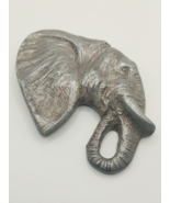 Vintage  Metal Elephant Head Paperweight - $689.65 MXN