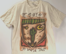 THE EAGLES Vintage World Tour 1994 Cream White Cactus Anvil Concert T-Sh... - $119.50