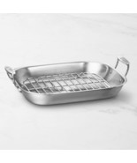 All-Clad 16 x 13 Inch Large Stainless-Steel Flared Roasting Pan NO RACK - £95.18 GBP