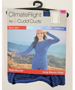 Cuddl Duds Climate Right Thermal Guard Long Sleeve Crew Womens Size XS B... - $16.99