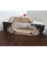 Handmade Wooden Police Car Piggy Bank with See-through Sides - Country M... - $22.22 CAD