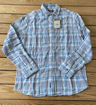 faherty NWT $148 Mens the reversible shirt size S Canyon Plaid Blue X7 - £70.25 GBP