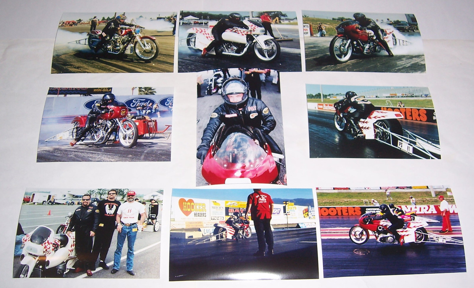 Primary image for Lot of 9 PAT MATTER Minneapolis Custom Cycle Pro Stock Harley Drag Racing Photos