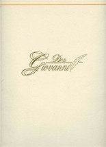 Don Giovanni Menu Milan Italy Chef Michel Atanowski  - £21.72 GBP