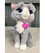 Furreal Friends Gray Animated Battery Op 12&quot; Cat Kitten SEE VIDEO - £14.21 GBP