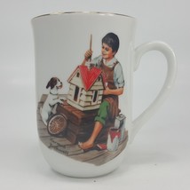 Norman Rockwell Museum Mug DOLLHOUSE FOR SIS Porcelain 1982 8oz UEHH5 - £4.72 GBP