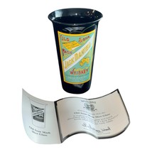 Legends Jack Daniels Old Sour Mash Shot Glass Vintage 2002 Black Glass - $470.04 MXN