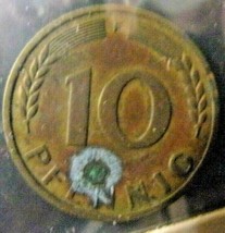 1950-F Germany-10 Pfennig-Very Fine detail - $1.98