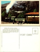 Train Railroad Historic Scenic Stone Mountain Georgia Granite Sculpture Postcard - £7.34 GBP