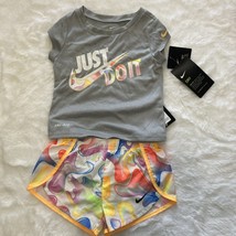 Nike  Youth 2T Shirt &amp; Shorts Set Just Do It . New. - $258.74 MXN