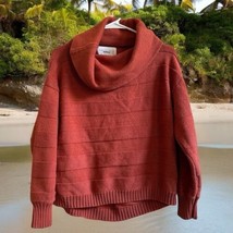 Sanctuary Surplus Women’s Cowl Neck Sweater Harvest Orange Size M - $29.69