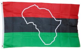 African Afro American Africa Continent Map Flag 3 X 5 3x5 New - £3.64 GBP