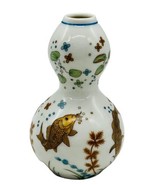 Franklin Mint Koi Fish Pond Mini Imperial Collection Dynasty Vase 1980 J... - $15.88