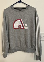 Adidas Team Classics Quebec Nordiques Vintage Style Crewneck Sweatshirt ... - $74.24