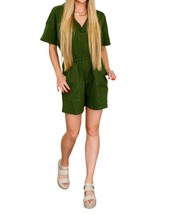 Zenana Short Sleeve V-Neck Romper Size 3X - $34.65