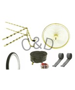 26&quot; TWISTED LOWRIDER CONTINENTAL KIT , 20&quot; FRONT WHEEL GOLD 144 spokes, ... - £218.49 GBP