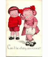 Vtg Postcard 1913 Grace Drayton - Wiederseim &quot;Can I be of any Assistance&quot;  - $21.59 CAD