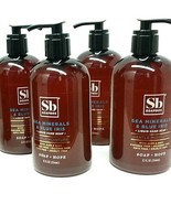 ( LOT 4 ) SbSOAPBOX SEA MINERALS &amp; BLUE IRIS Liquid Hand Soap w/ Pump 12... - $52.04 CAD