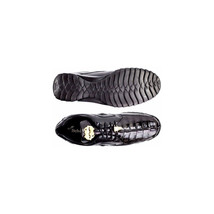 Mens Belvedere Vasco Hornback Crocodile Sneaker Shoes Lace Black 336122 image 2