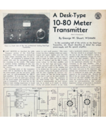 1938 10-80 Meter Transmitter Desk Type Wiring Diagram Vintage Schematics... - €21,60 EUR