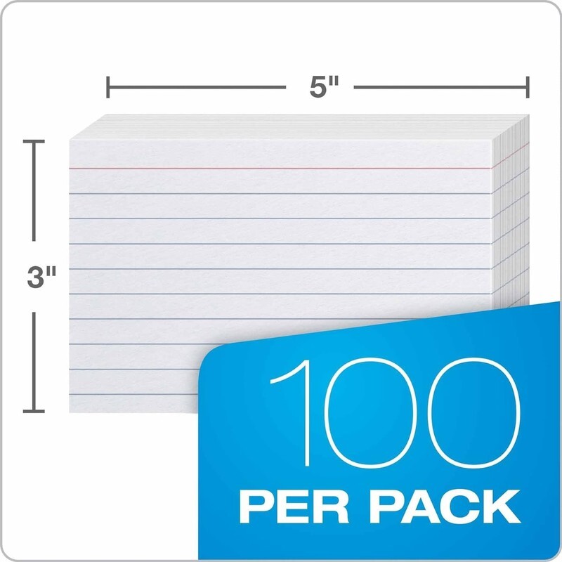 31EE Ruled Index Cards, 3" X 5", White, 1,000 Cards (10 Packs of 100) (31) Item image 3