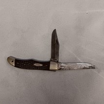 Vintage Case XX 6265 SAB Folding Pocket Knife 2 Blade 1960&#39;s - £77.63 GBP