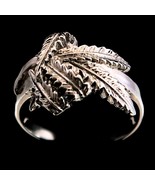 Sterling silver ring folded Marijuana leaf Gods plant Ganja weed high po... - $61.12 CAD