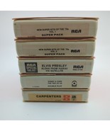 8 track tapes Lot of 5 - 70&#39;s Super Hits, Elvis Hawaii, Carpenters, Sonn... - £17.94 GBP