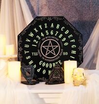 Glow in The Dark Octagonal Pentagram Star Ouija Spirit Board Game W/ Pla... - $27.99