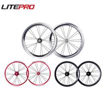 Litepro 16Inch Disc V Brake Wheels Alloy 74x130 100x135MM Rims Folding Bicycle 2 - £117.64 GBP
