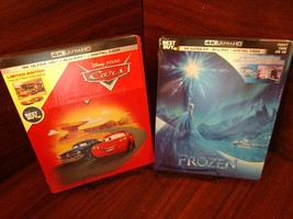 Cars + Frozen Steelbooks (4K+Blu-ray) NEW (Sealed)-Free Box Shipping! - £66.67 GBP