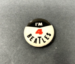 *RARE* VINTAGE 1965 I&#39;M 4 BEATLES Pin - Nems Honrath Made In U.S.A. Orig... - $158.34 MXN