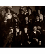 RPPC Group Photo Women In Drag Smoking Pipes Sherlock Holmes Party? Post... - $26.34 CAD