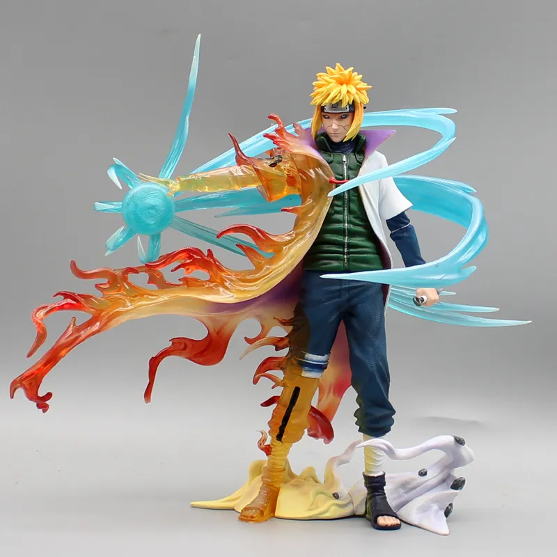 26cm Naruto Figures Namikaze Minato Anime Figures Gk Pvc Statue Action Figurine - £32.31 GBP+