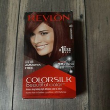 Revlon Colorsilk Beautiful Color Permanent Hair Dye Keratin 49 AUBURN BROWN, NIB - £8.54 GBP