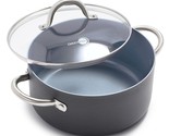 GreenPan Lima Hard Anodized Healthy Ceramic Nonstick 5QT Stock Pot with ... - £51.12 GBP