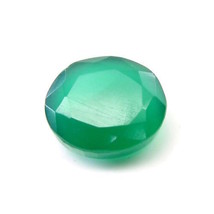 Certified 6.77Ct Natural Green Onyx Oval Cut Gemstone Emerald Substitute - £18.98 GBP