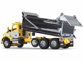 Kenworth T880 Day Cab with Rogue Transfer Dump Body Truck Yellow with White a... - £100.93 GBP