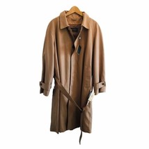NWT Polo Ralph Lauren $395 Men’s 44S Tan Balmaccan Khaki Overcoat Trench Coat - $142.49