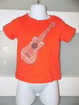 TUCKER + TATE ORANGE GUITAR SS SHIRT SIZE 24 MONTHS INFANTS EUC - $15.30