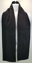 I) Black Fleece Winter Scarf 7&quot; x 63&quot; Clothing Accessory - £6.20 GBP