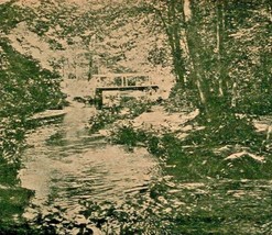 Kissing Bridge and Creek Freeport New York NY UNP UDB Postcard 1900s Unused - £3.87 GBP