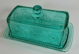 Pioneer Woman ~ Adeline ~ Teal (Bluish Green) ~ Covered ~ Retro ~ Butter... - £20.56 GBP