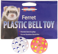 [Pack of 4] Marshall Plastic Ferret Bell Toys 2 count - £27.99 GBP