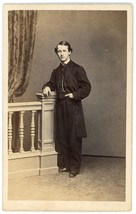 CIRCA 1870&#39;S CDV Handsome &amp; Dashing Man Wearing Suit Buell &amp; Bigden Buffalo, NY - £7.45 GBP
