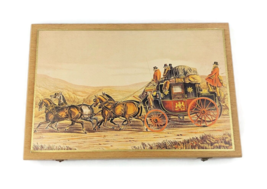 Vander Elst Mercator cigar box  royal mail stage coach and horses vtg horse gift - £29.03 GBP
