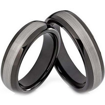 coi Jewelry Tungsten Carbide Couple Wedding Band Ring-278 - £55.94 GBP
