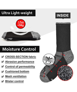 Cushioned Crew Sport Socks for Men Women, Recycled Lightweight Moisture ... - £18.48 GBP