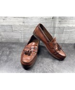 Allen Edmonds Loafers Men 9 B Maxfield Shoes Brown Woven Leather Tassel ... - $509.75 MXN